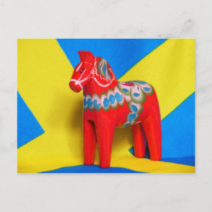 Schweden Dala Horse Postkarte