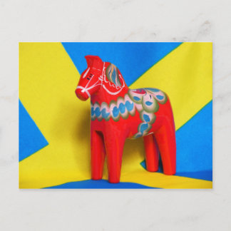 Schweden Dala Horse Postkarte