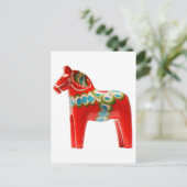 Schweden Dala Horse Postkarte (Stehend Vorderseite)