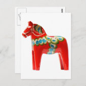 Schweden Dala Horse Postkarte (Vorne/Hinten)