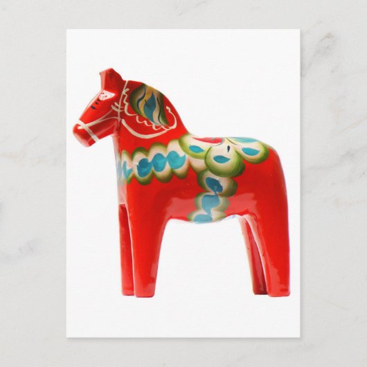 Schweden Dala Horse Postkarte (Vorderseite)