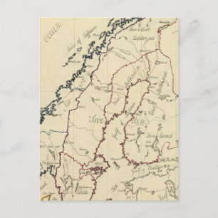 Schweden, Dänemark, Norwegen 2 Postkarte