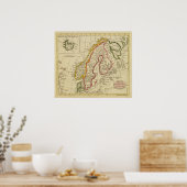 Schweden, Dänemark, Norwegen, Finnland, Island Poster (Küche)