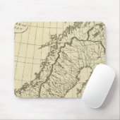 Schweden, Dänemark, Norwegen, Kontur Mousepad (Mit Mouse)