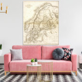 Schweden, Dänemark, Norwegen Leinwanddruck (Insitu (Wohnzimmer))