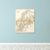 Schweden, Dänemark, Norwegen Leinwanddruck (Insitu (Holzboden))