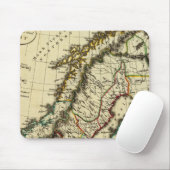 Schweden, Dänemark, Norwegen mit umrissenen Grenze Mousepad (Mit Mouse)