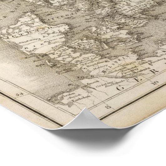 Schweden, Dänemark, Norwegen Poster (Ecke)