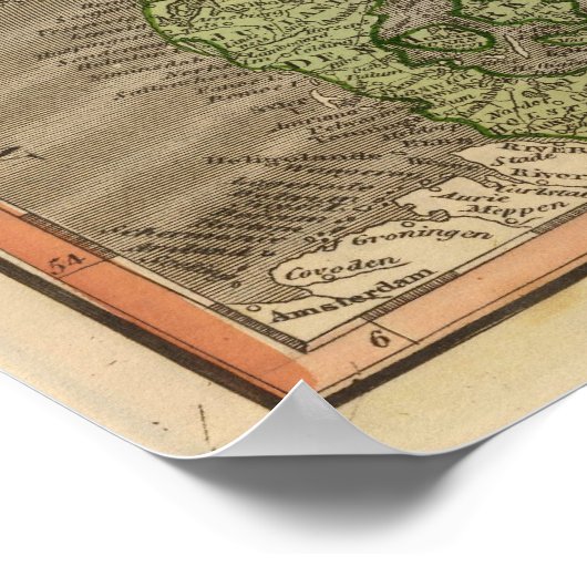 Schweden, Dänemark, Norwegen Poster (Ecke)