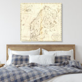 Schweden, Dänemark, Norwegen und Finnland 2 Leinwanddruck (Insitu (Schlafzimmer))