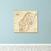 Schweden, Dänemark, Norwegen und Finnland 3 Leinwanddruck (Insitu (Holzboden))