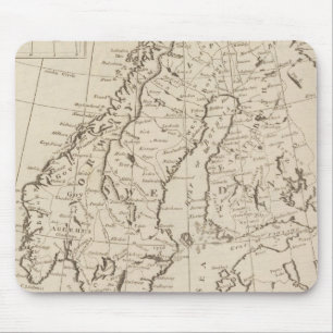 Schweden, Dänemark, Norwegen und Finnland 3 Mousepad