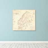 Schweden, Dänemark, Norwegen und Finnland Leinwanddruck (Insitu (Holzboden))