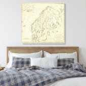 Schweden, Dänemark, Norwegen und Finnland Leinwanddruck (Insitu (Schlafzimmer))