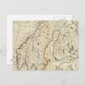 Schweden, Dänemark, Norwegen und Finnland Postkarte (Vorne/Hinten)