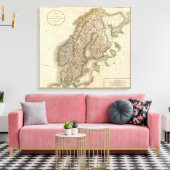 Schweden, Dänemark und Norwegen Leinwanddruck (Insitu (Wohnzimmer))