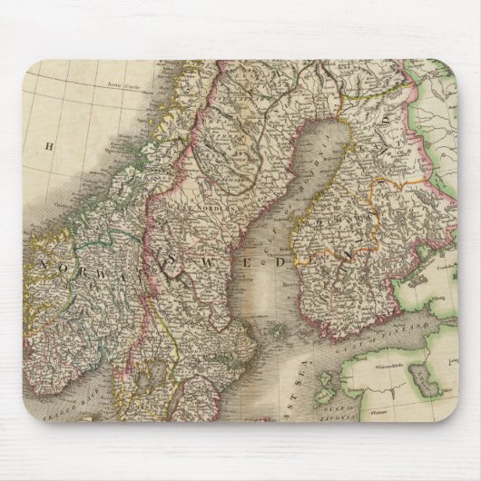 Schweden, Dänemark und Norwegen Mousepad (Vorne)