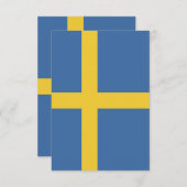 Schweden Dankeskarte (Vorne/Hinten)