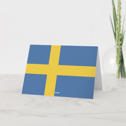 Schweden Dankeskarte (Rückseite)