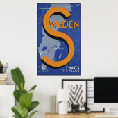 Schweden Das ist der Ort Poster (Heimbüro)