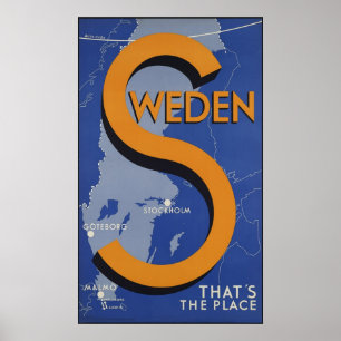 Schweden Das ist der Ort Poster