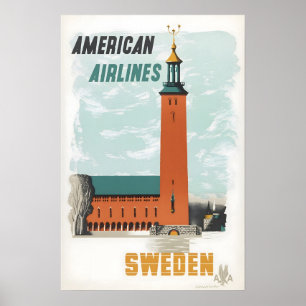 Schweden Druck Schwedische Kunst Amerikanisches Re Poster