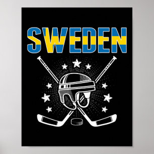 Schweden Eishockey-Liebhaber Jersey - Schwedischer Poster