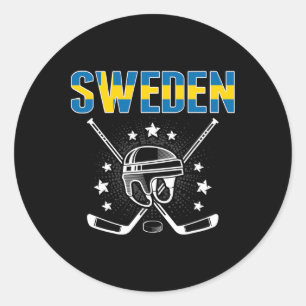 Schweden Eishockey-Liebhaber-Trikot - Schwedischer Runder Aufkleber