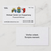 Schweden, Essen 1, סמלשלאסן X3, תאי, Michael DA… Visitenkarte (Vorne/Hinten)