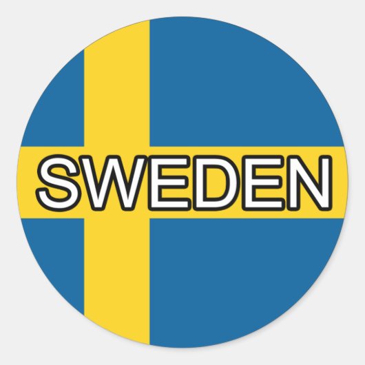 Schweden Euro Sticker (Vorderseite)