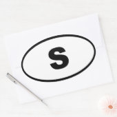 Schweden - Europa Ovaler Aufkleber (Umschlag)