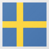 Schweden Fensteraufkleber (Blatt)