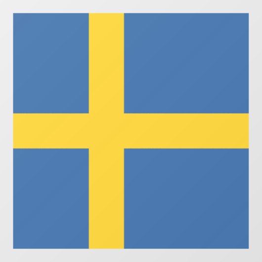 Schweden Fensteraufkleber (Blatt)