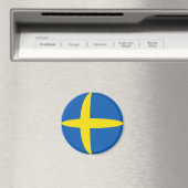 Schweden Fisheye Flag Magnet (In Situ (Geschirrspüler))