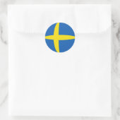 Schweden Fisheye Flag Sticker (Tasche)