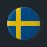 Schweden-Flag Button<br><div class="desc">Button mit der Flagge von Schweden.</div>