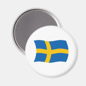 Schweden Flag Magnet (Vorderseite/Rückseite)