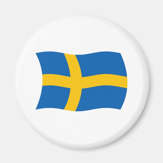 Schweden Flag Magnet (Vorne)