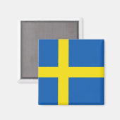 Schweden Flag Magnet (Vorderseite/Rückseite)