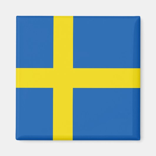 Schweden Flag Magnet (Vorne)