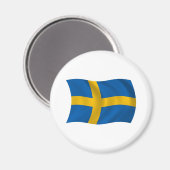 Schweden Flag Magnet (Vorderseite/Rückseite)