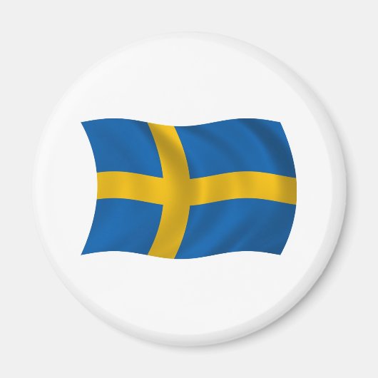 Schweden Flag Magnet (Vorne)
