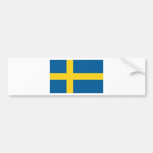 Schweden-Flagge Autoaufkleber (Vorne)