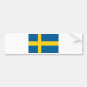 Schweden-Flagge Autoaufkleber (Vorne)