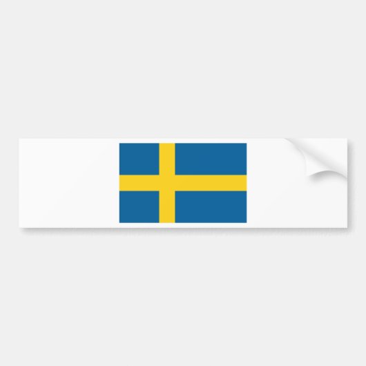 Schweden-Flagge Autoaufkleber (Vorne)
