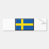 Schweden-Flagge Autoaufkleber (Vorne)