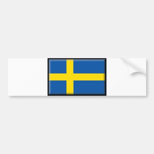 Schweden-Flagge Autoaufkleber (Vorne)