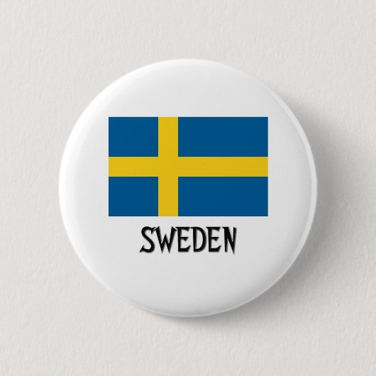 Schweden-Flagge Button (Vorderseite)