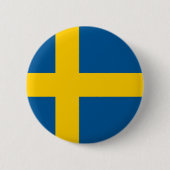 Schweden-Flagge Button (Vorderseite)