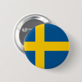 Schweden-Flagge Button (Vorne & Hinten)